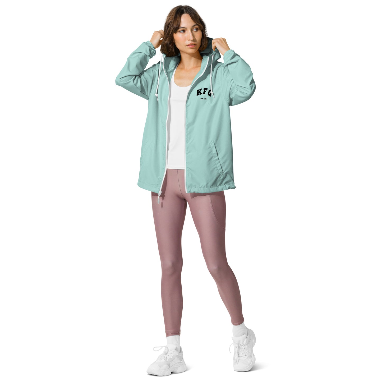 KFG Unisex lightweight zip up windbreaker