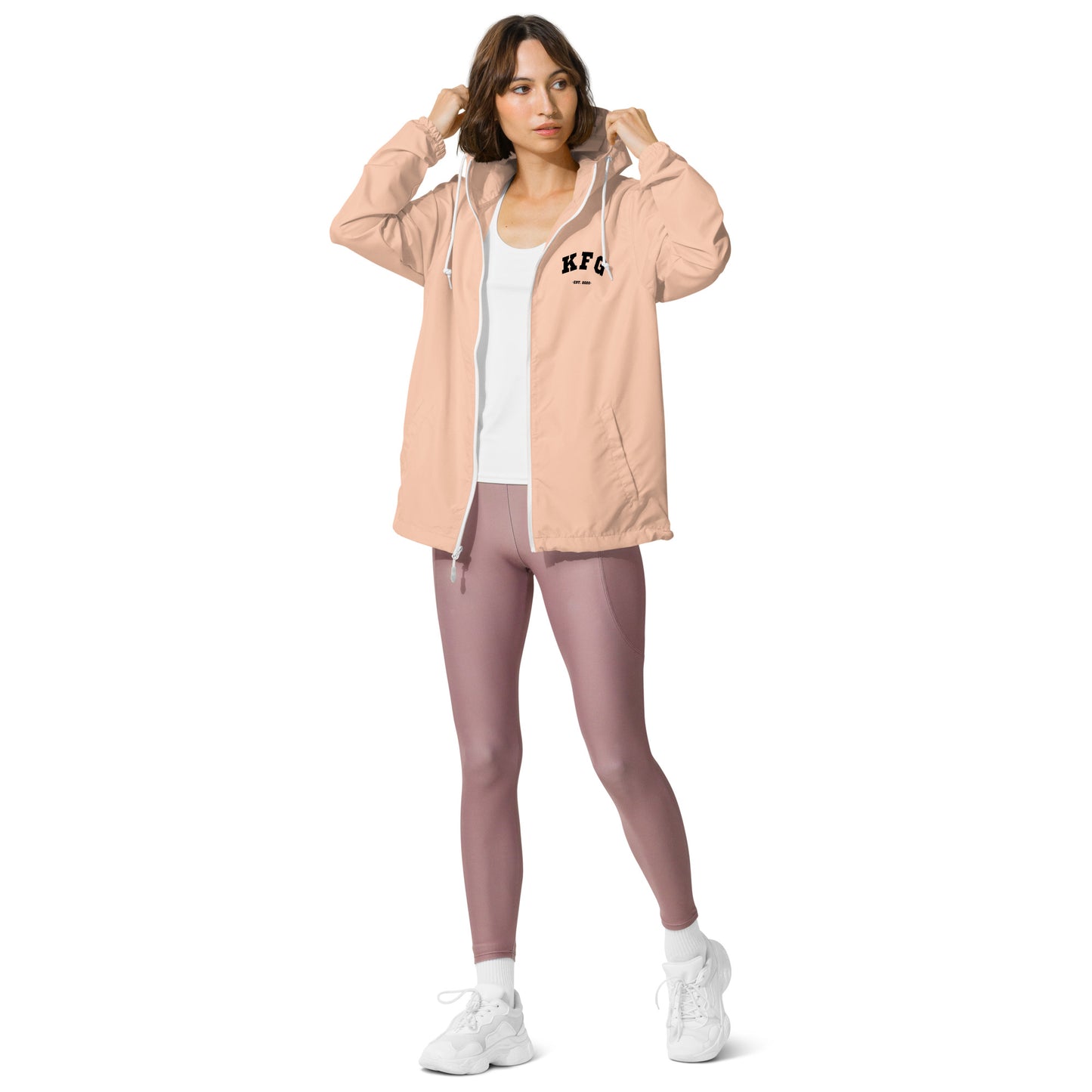 KFG Unisex lightweight zip up windbreaker