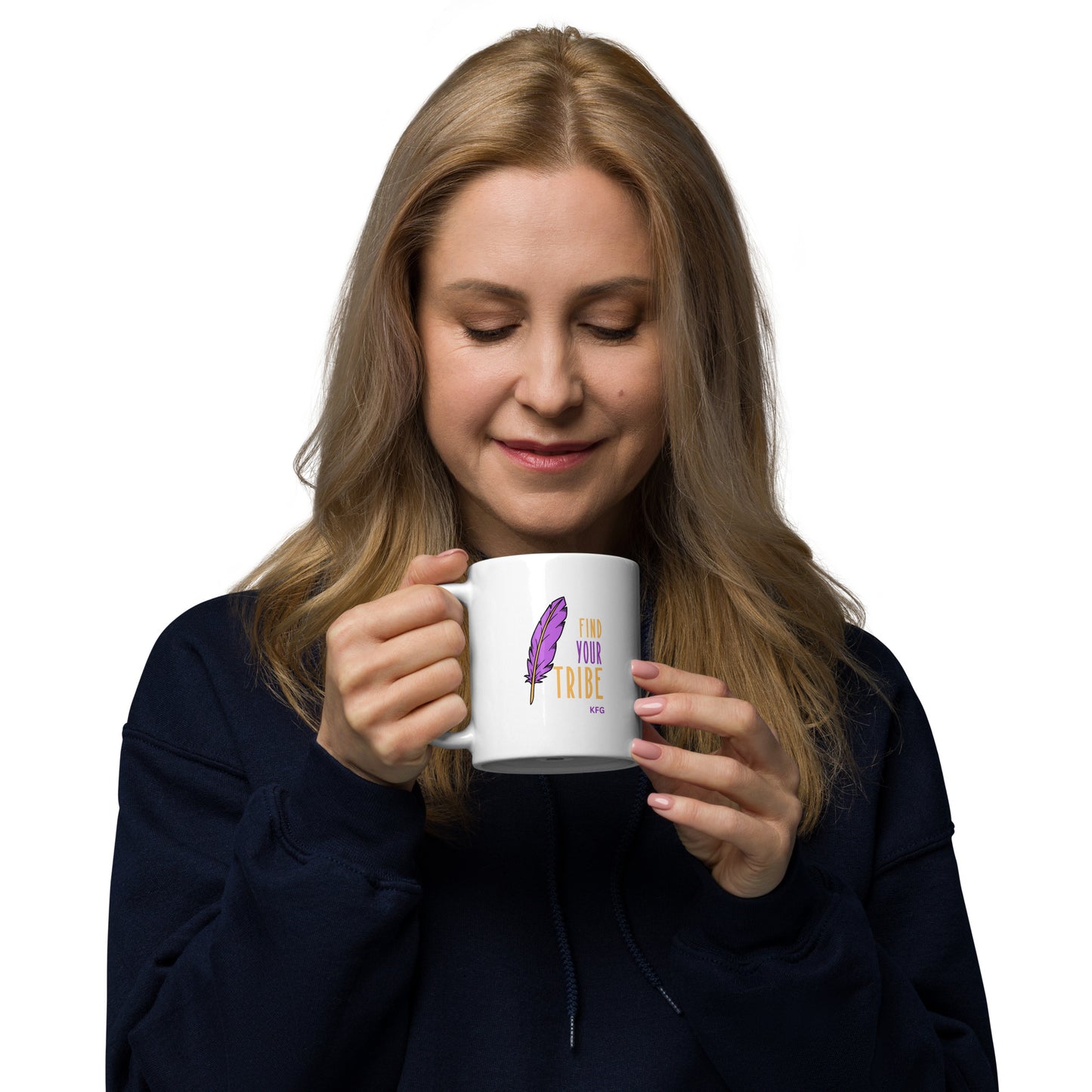 KFG White glossy mug
