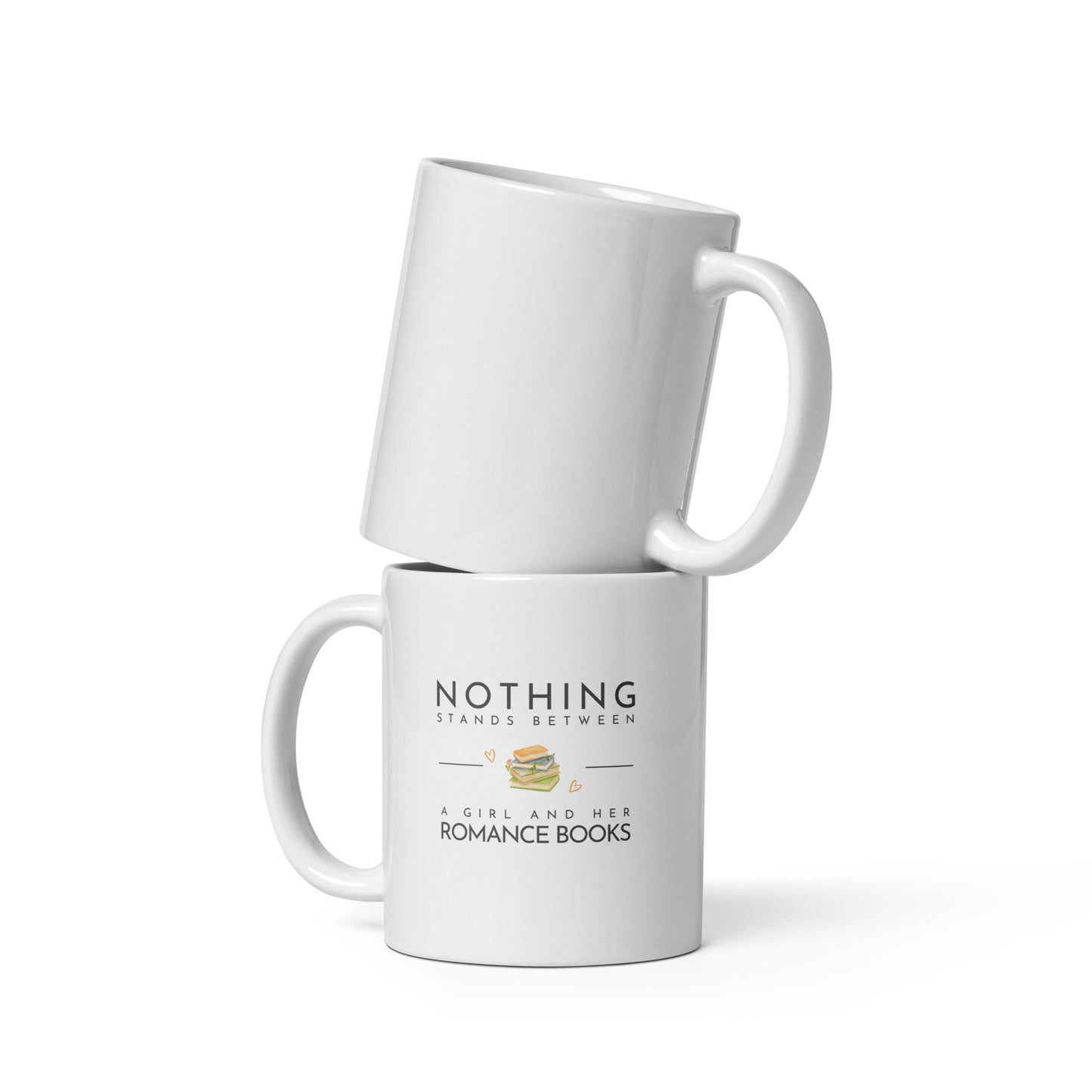 White glossy mug