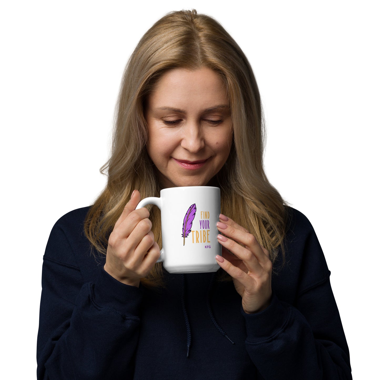 KFG White glossy mug