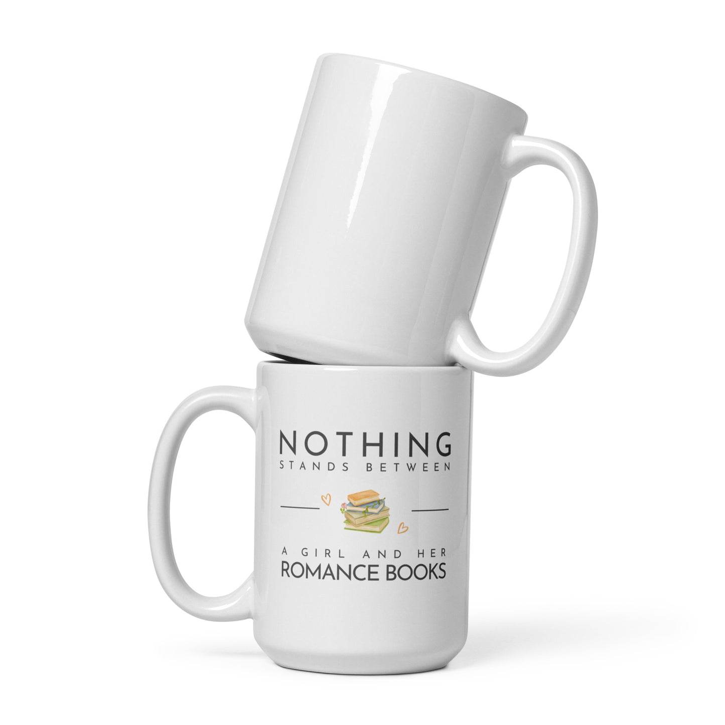 White glossy mug