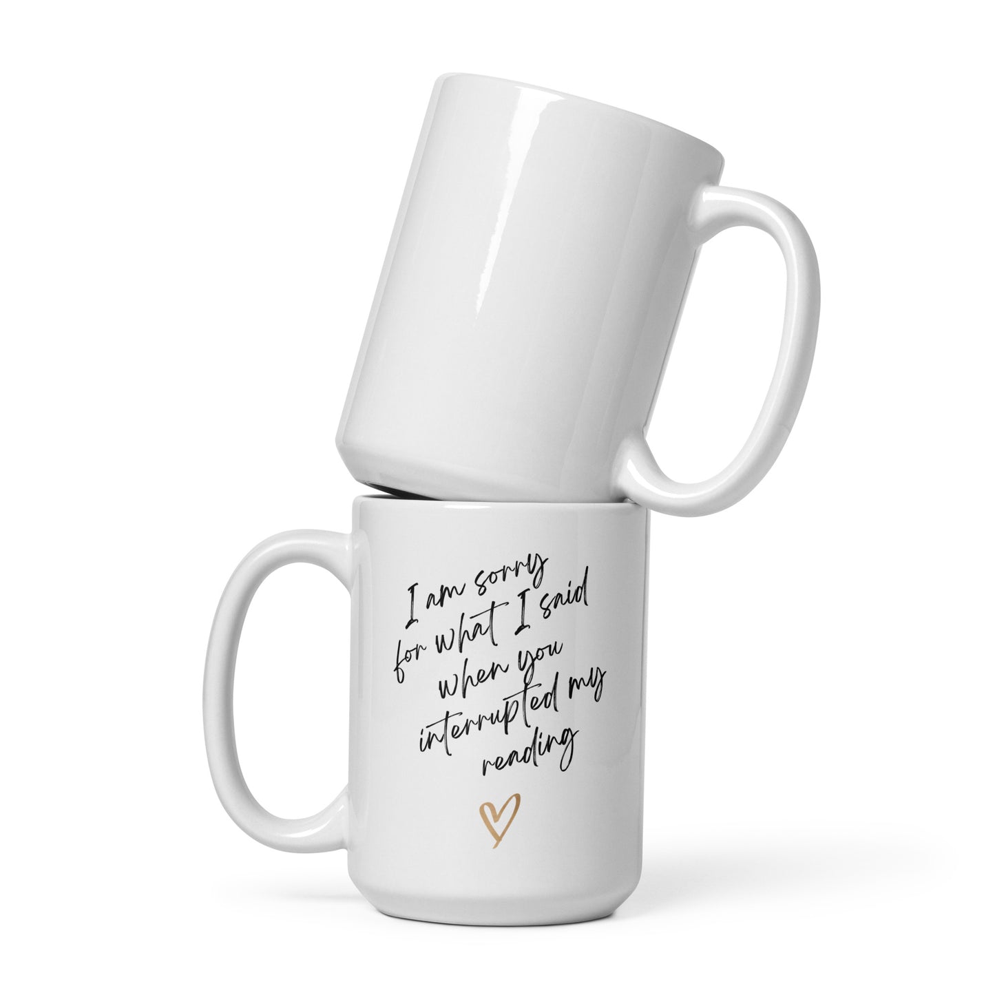White glossy mug