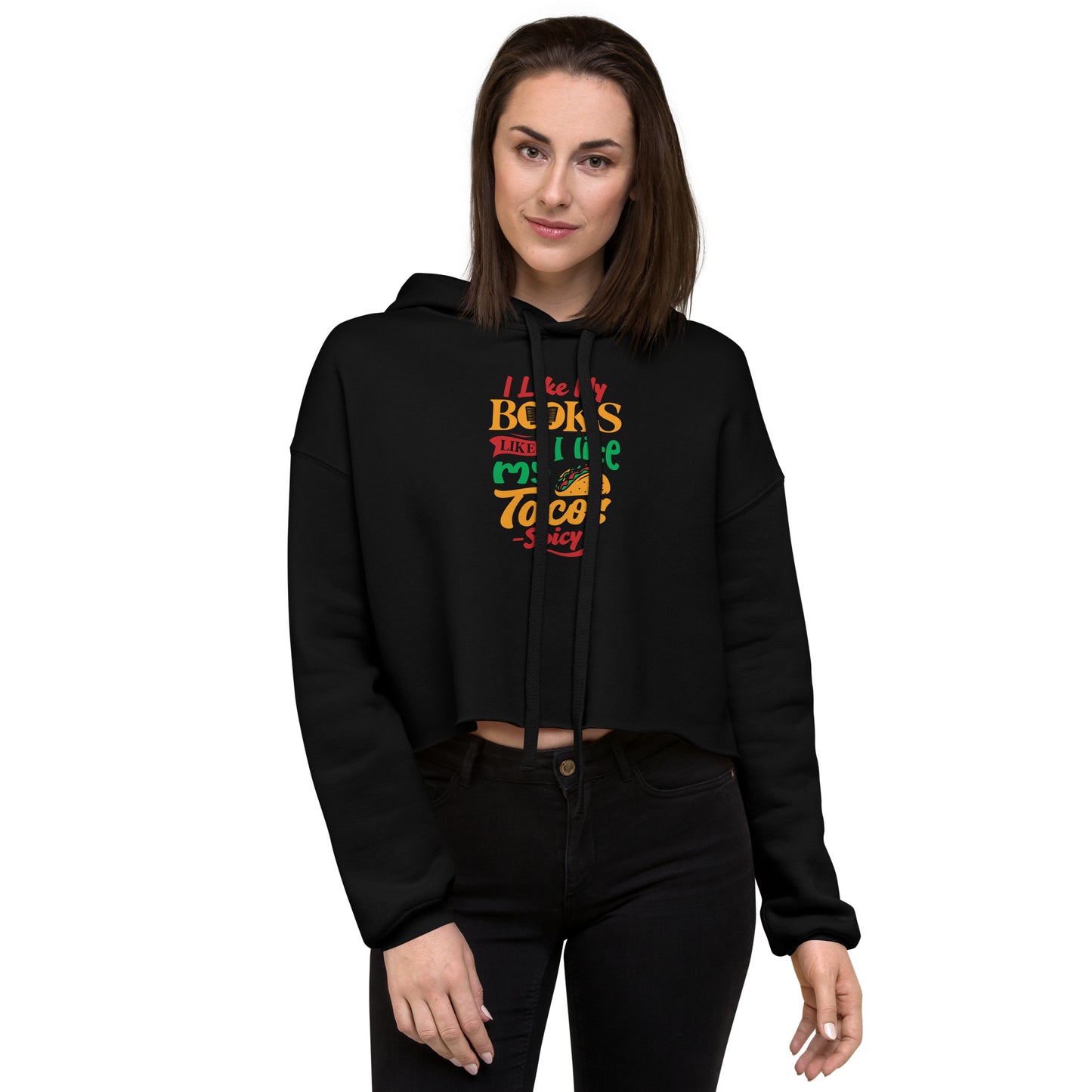 Crop Hoodie-Spicy Tacos