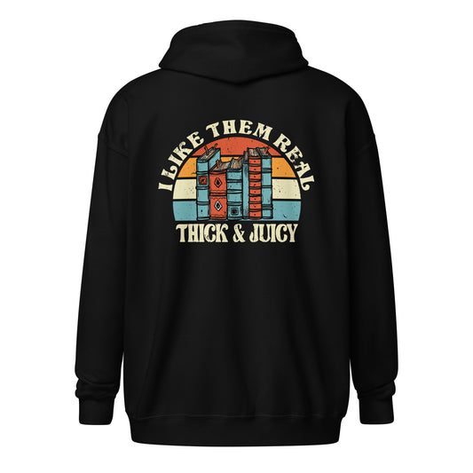 Unisex heavy blend zip hoodie-Thick & Juicy